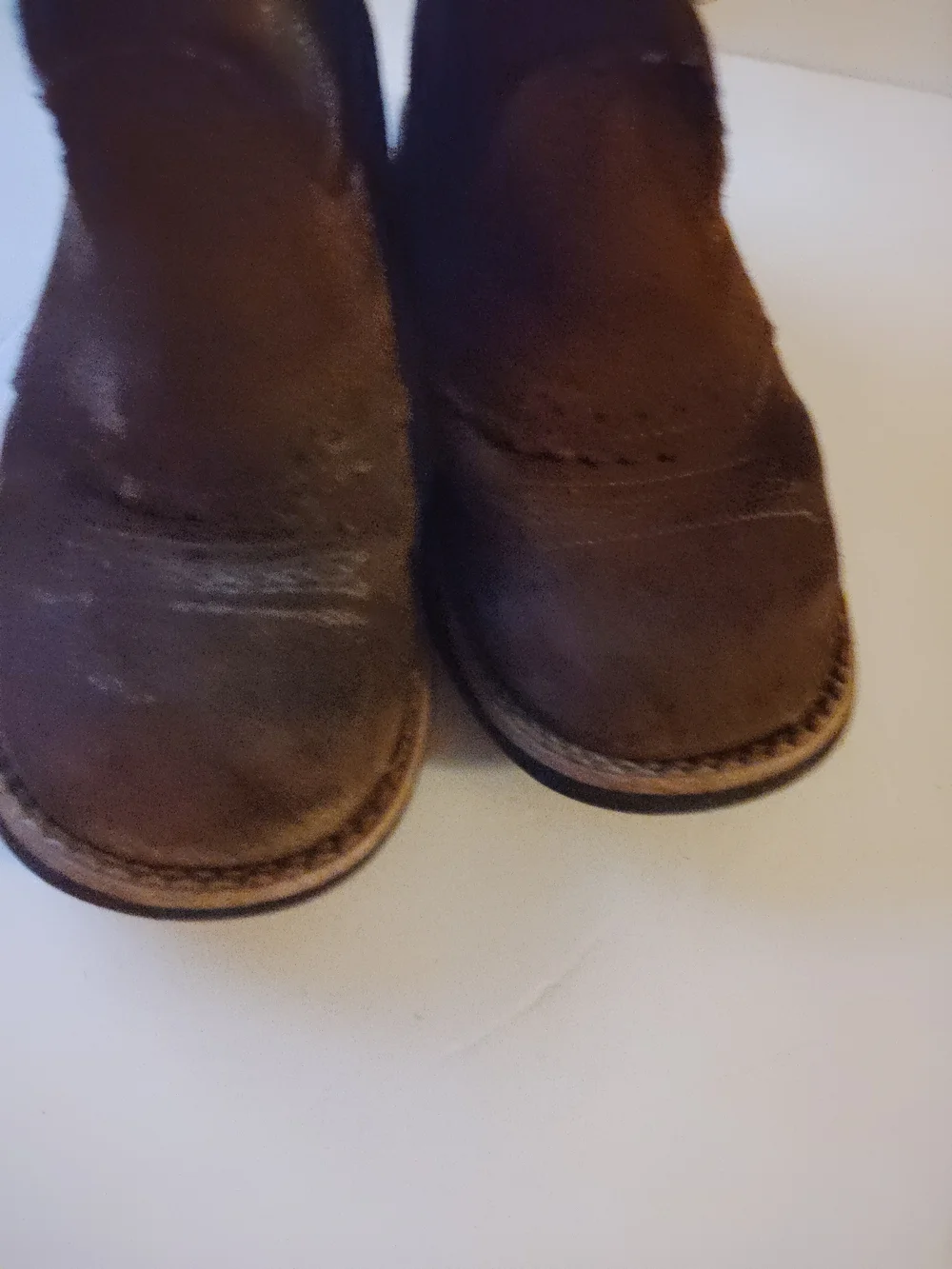 Ariat Kids Brown Cowboy Boots with Blue Accents